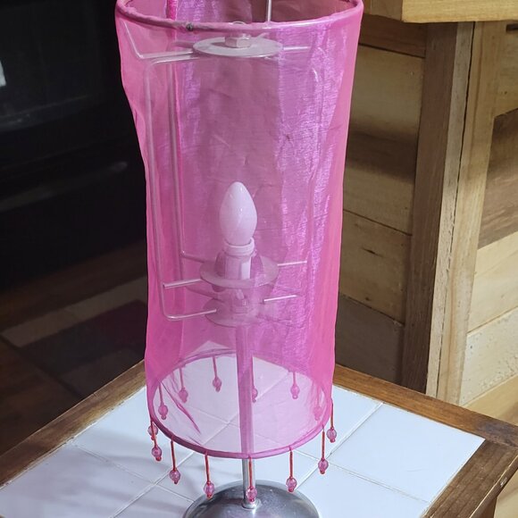14.5 inches pink table lamp electric - Picture 3 of 9